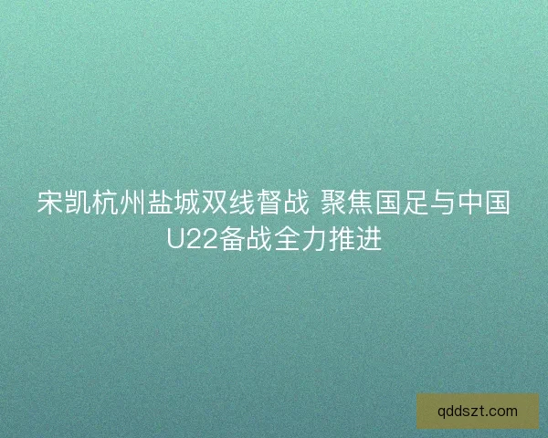 宋凯杭州盐城双线督战 聚焦国足与中国U22备战全力推进